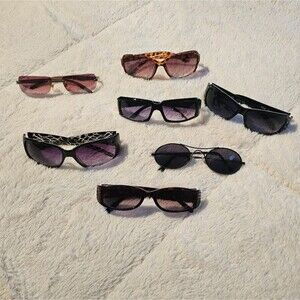 7 Pair of Stylish Black and Brown Sunglasses